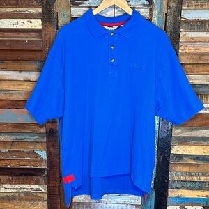🚨SALE!! Orvis Royal Blue Polo Shirt with Red Accent
